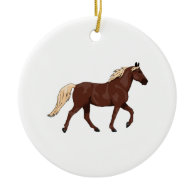 Rocky Mountain Horse Chocolate Christmas Ornaments