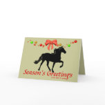 Rocky Mountain Horse Silhouette Christmas Cards