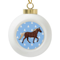 Rocky Mountain Horse White Christmas Trees Ornament