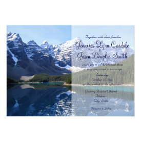 Rocky Mountain Lake Country Wedding Invitations