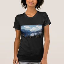 Rocky Mountain lake view, Glacier National Park, M T-shirts