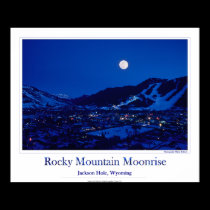 Rocky Mountain Moonrise posters