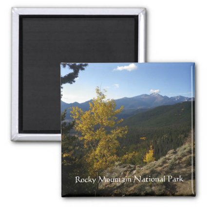 Rocky Mountain National Park square magnet