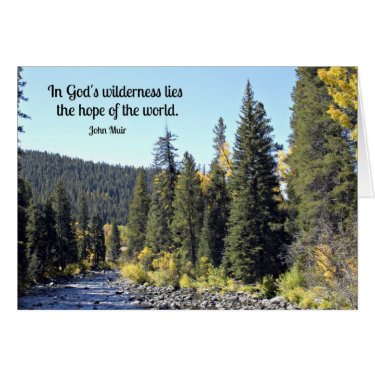 Rocky Mountain National Park with quote Greeting Card