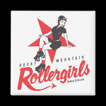 Rocky Mountain Rollergirls magnets