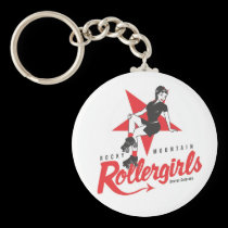 Rocky Mountain Rollergirls keychains