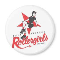 Rocky Mountain Rollergirls Magnet