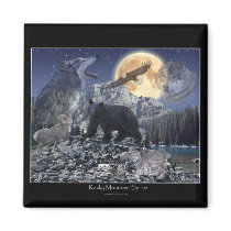 ROCKY MOUNTAIN SPIRITS Art Magnet by WILDERNESS_SHOP ROCKY MOUNTAIN SPIRITS Art Magnet
