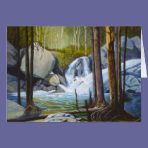 Rocky Mountain Watefall - "Raging Solitude" cards