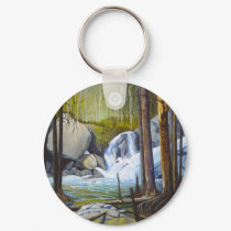 Rocky Mountain Watefall - "Raging Solitude" keychains by AlanHeuer Rocky Mountain Watefall - "Raging Solitude" keychains