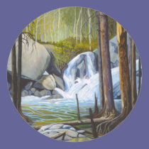 Rocky Mountain Watefall - "Raging Solitude" stickers