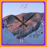 Rocky Mountain winter Clock wall clocks