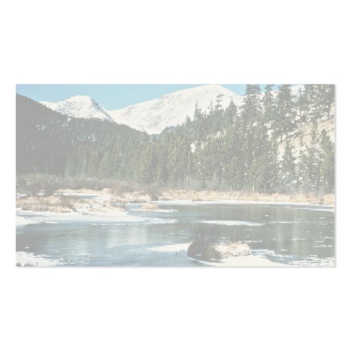 Rocky Mountains, National Park Business Cards (back side)