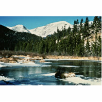 Rocky Mountains, National Park photo sculptures