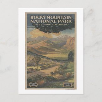 Rocky Mt. Nat&#39;l Park Brochure # 1 Postcard