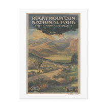 Rocky Mt. Nat'l Park Brochure # 1 Postcard