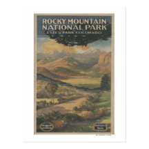 Rocky Mt. Nat'l Park Brochure # 1 Postcard