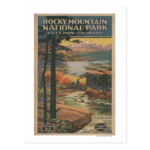 Rocky Mt. Nat'l Park Brochure # 2 Postcard