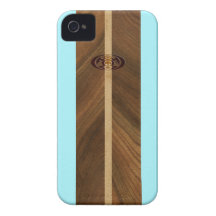 Rocky Point Hawaiian Surfboard iPhone 4 Cases