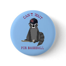 Rocky-Raccoon-Baseball buttons by SuperDays Rocky-Raccoon-Baseball buttons