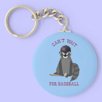 Rocky-Raccoon-Baseball keychains