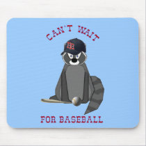 Rocky-Raccoon-Baseball mousepads