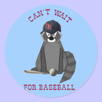 Rocky-Raccoon-Baseball stickers