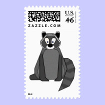 Rocky Raccoon postage