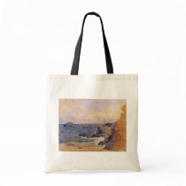 Rocky Sea Coast By Paul Gauguin (Best Quality) Tote Bag