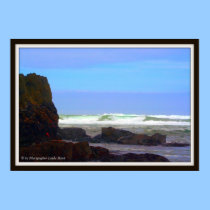 Rocky shore, © by Photographer Linda Hoxie posters