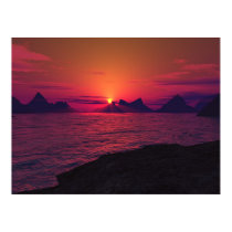 Rocky Shores At Sunset posters by KiDAcE Rocky Shores At Sunset posters