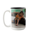 Rocky with Ellas mugs