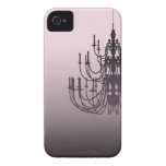 Rococo Chadelier (Black & Pink) iPhone 4/4S Case iPhone 4 Case-Mate Cases