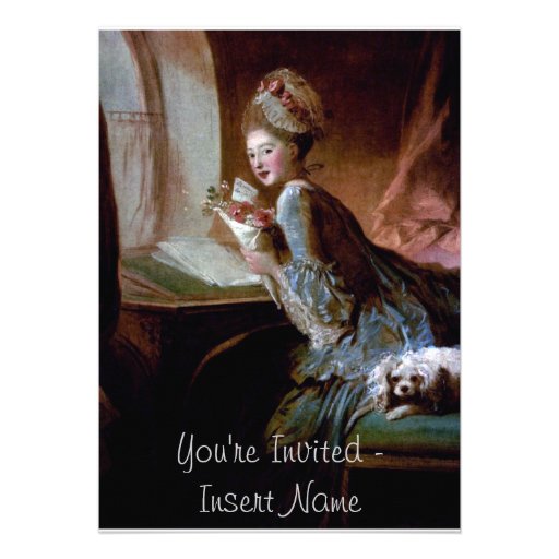 Rococo Style Personalized Invite