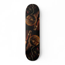 Rod and reel custom skate board