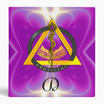 ROD OF ASCLEPIUS DENTIST DENTISTRY MONOGRAM BINDERS