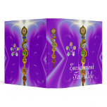 ROD OF ASCLEPIUS WITH 7 CHAKRAS ,SPIRITUAL ENERGY VINYL BINDERS