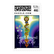 ROD OF ASCLEPIUS WITH 7 CHAKRAS ,SPIRITUAL ENERGY
