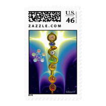 ROD OF ASCLEPIUS WITH 7 CHAKRAS ,SPIRITUAL ENERGY