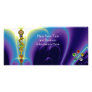 ROD OF ASCLEPIUS WITH 7 CHAKRAS ,SPIRITUAL ENERGY CUSTOMIZED RACK CARD