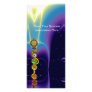 ROD OF ASCLEPIUS WITH 7 CHAKRAS ,SPIRITUAL ENERGY RACK CARD TEMPLATE