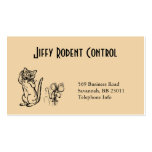 Rodent and Pest Control Business Card