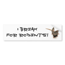 Rodent Bumper Sticker bumper stickers
