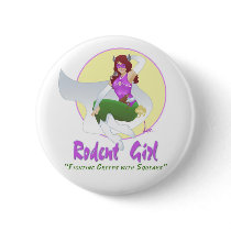 Rodent Girl Button by rodentgirl Rodent Girl Button
