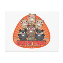 Rodent Mania postcards by weemad Rodent Mania postcards