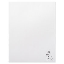 Rodent rat mouse ink line drawing art design logo letterhead template