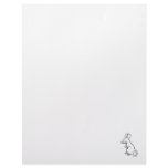 Rodent rat mouse ink line drawing art design logo letterhead template