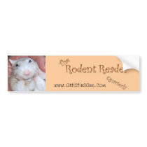 Rodent Reader Bumper Sticker 1 bumper stickers