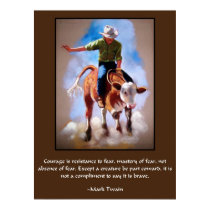 RODEO ART COURAGE POSTER posters