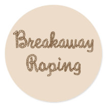 Rodeo Breakaway Roping Round Stickers